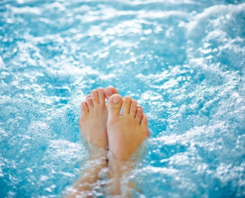 hot tub containing Pseudomonas bacteria